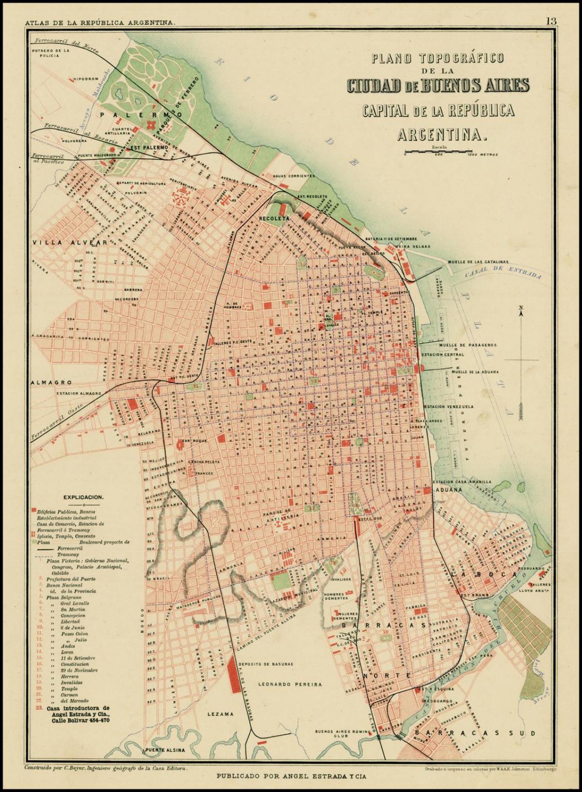 Mapa histórico de Buenos Aires