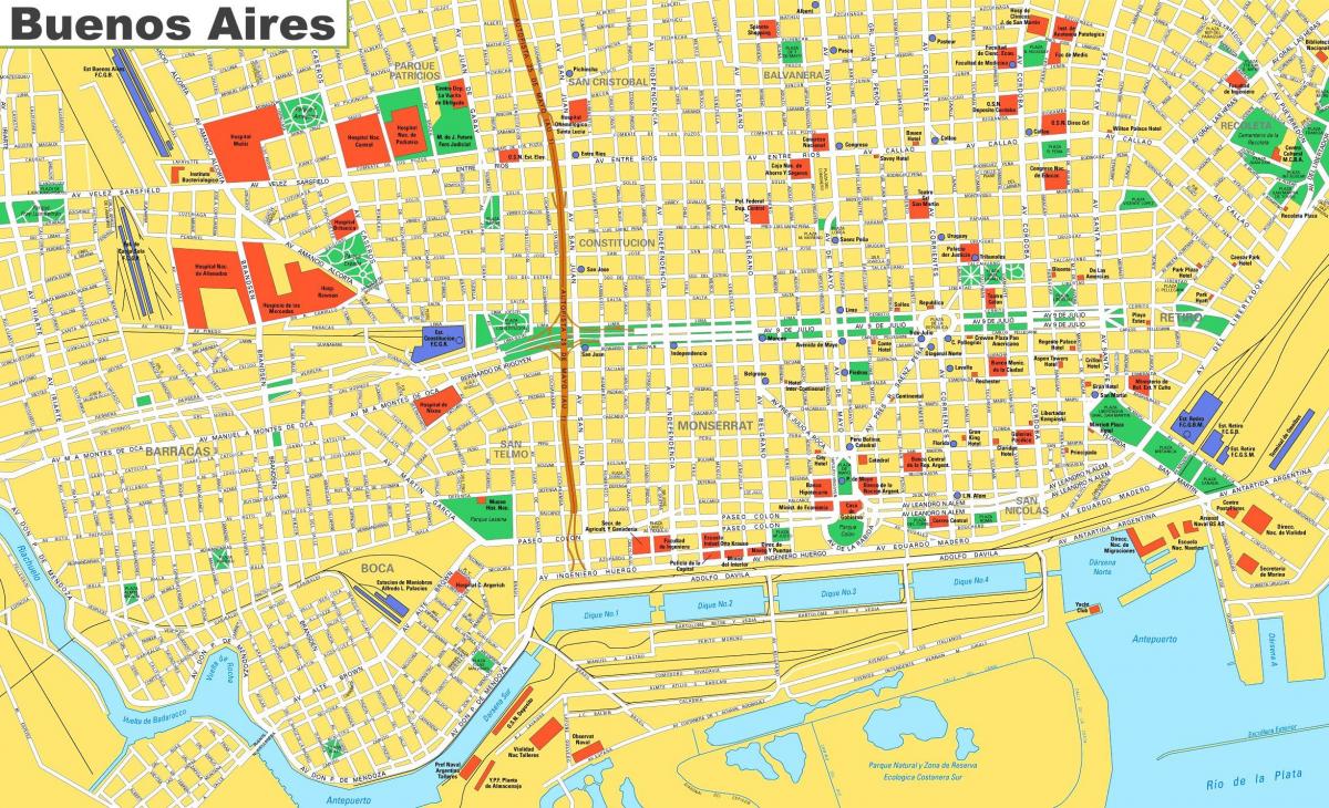 Mapa de la ciudad de Buenos Aires