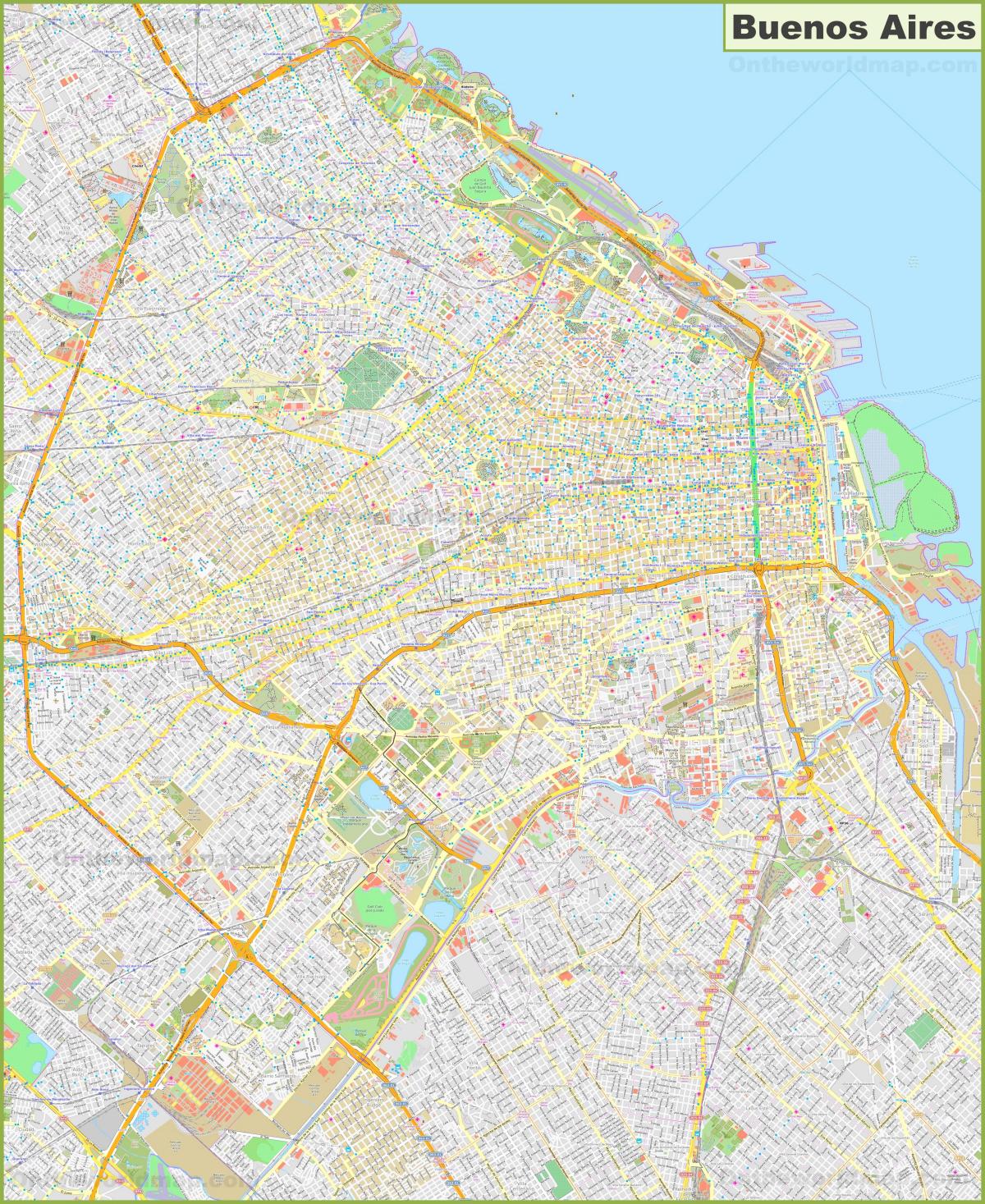 Plano de las calles de Buenos Aires